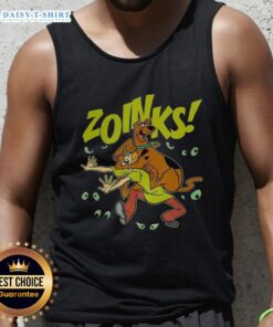 Vintage Scooby-Doo and Shaggy Rogers 'Zoinks!' tank top design featuring colorful cartoon graphics.