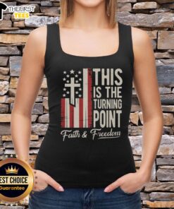 Hot This Is The Turning Point Patriotic Faith Freedom USA Tank Top featuring bold graphics and a comfortable fit.