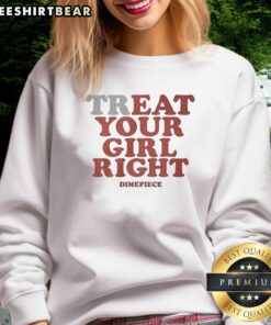 Hot Treat Your Girl Right Dimepiece Sweatshirt in stylish black, perfect for cozy casual outfits and gifting.