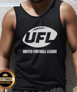 Hot UFL United Football League primary logo tank top featuring bold design and vibrant colors for fans.