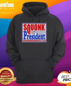 Hot Vote Squonk for President Taxes Are a Crying Shame 1910 hoodie featuring vintage political graphics and bold text.