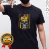 Hot Washington Redskins NFL skull American flag t-shirt for football lovers, perfect for game day and team pride.