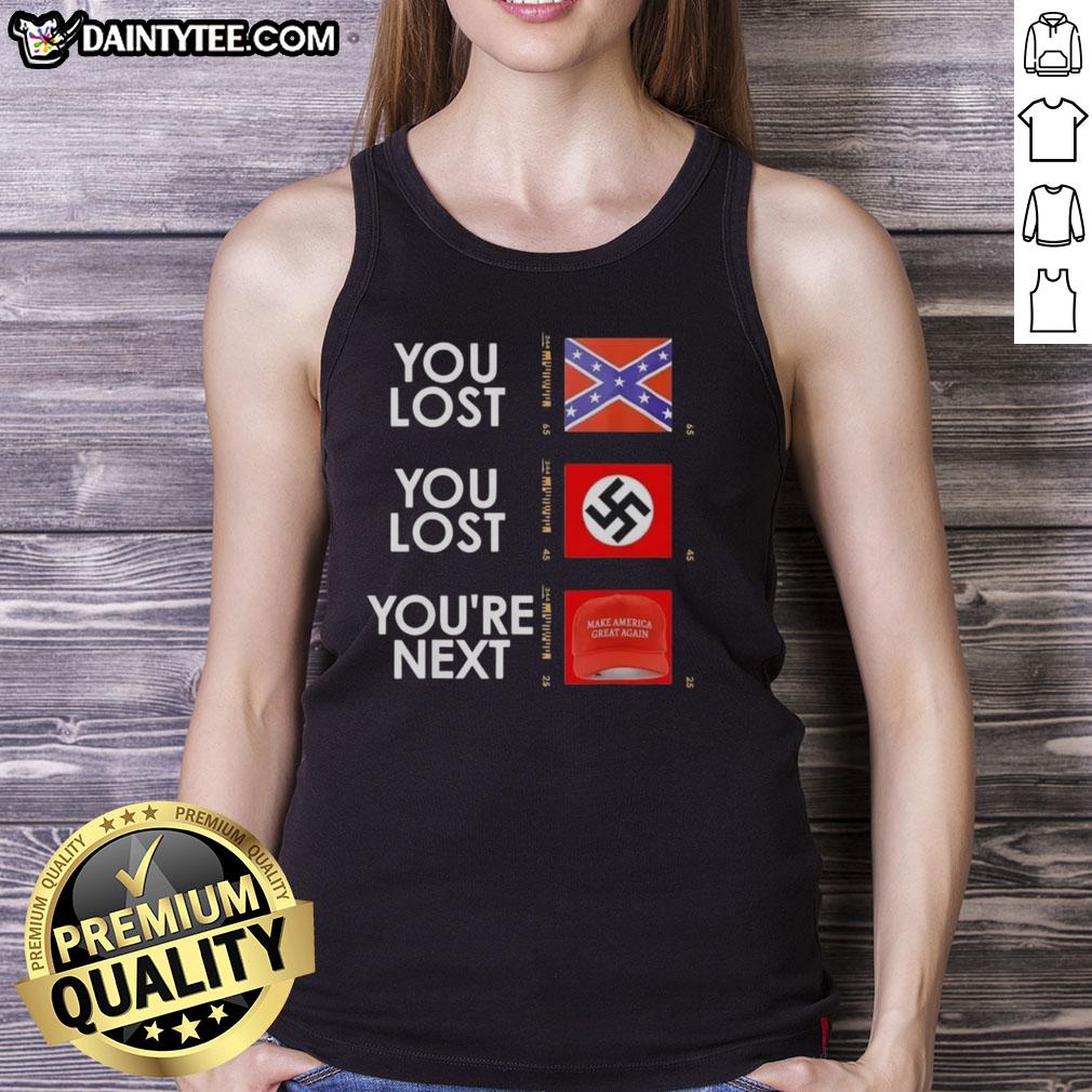 hot-you-lost-you-lost-youre-next-tank-top Hot You Lost You Lost You're Next tank top featuring bold graphic design for a trendy casual look.