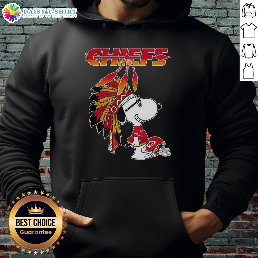 Cute Snoopy War Bonnets X Kansas City Chiefs Football Helmet Hoodie Alt Text: Cute Snoopy wearing a war bonnet with a Kansas City Chiefs football helmet hoodie, perfect for fans and collectors.
