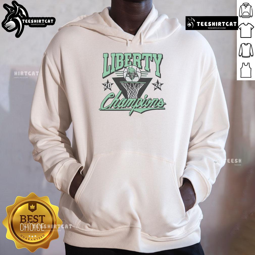 Nice 2024 Wnba Champs New York Liberty Hoodie New York Liberty hoodie celebrating the 2024 WNBA Champions, showcasing team colors and logo for fans.