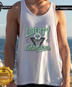 New York Liberty tank top celebrating the 2024 WNBA Champs, stylish design for fans of women's basketball.