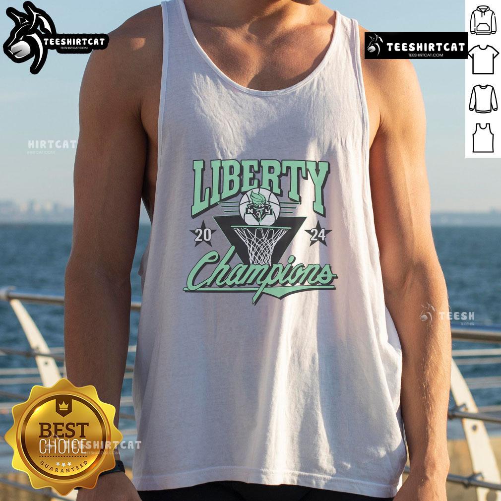 Nice 2024 Wnba Champs New York Liberty Tank Top New York Liberty tank top celebrating the 2024 WNBA Champs, stylish design for fans of women's basketball.