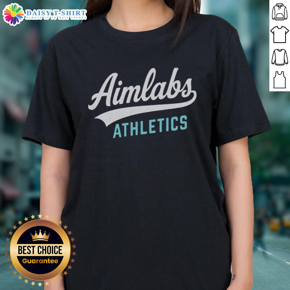 Nice Aimlabs Athletics Logo Ladies Tee Nice Aimlabs Athletics logo on a stylish ladies tee, perfect for athletic wear and casual outings.
