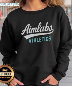 Nice Aimlabs Athletics Logo Sweatshirt featuring a stylish design, perfect for gamers and fitness enthusiasts.