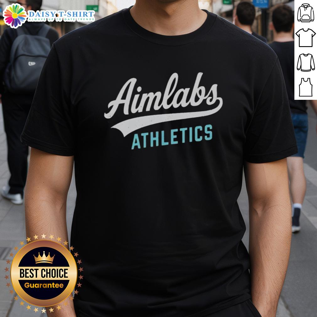 Nice Aimlabs Athletics Logo T Shirt Nice Aimlabs Athletics Logo T-Shirt featuring a stylish design perfect for gamers and fitness enthusiasts.