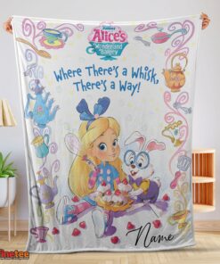 Nice Alice's Wonderland Bakery Disney Junior Blanket Fleece Customized Blanket
