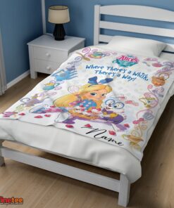 Nice Alice's Wonderland Bakery Disney Junior Blanket Fleece Customized Blanket - Image 3