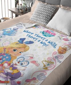 Nice Alice's Wonderland Bakery Disney Junior Blanket Fleece Customized Blanket - Image 4