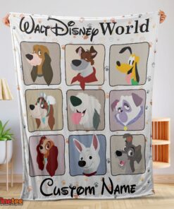 Nice All Dogs In Walt Disney World Moods Blanket Customize Blanket