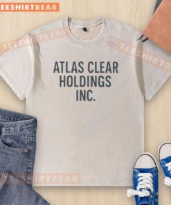 Nice Atlas Clear Holdings Inc washed t-shirt in soft fabric, showcasing a stylish design perfect for casual wear.