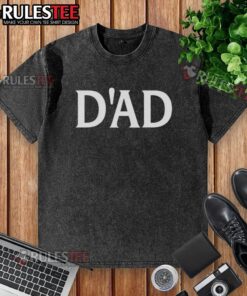 Alt Text: Baba Yaga wearing a stylish dad washed t-shirt, showcasing a unique and trendy look in a whimsical setting.