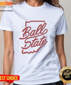 Nice Ball State Indiana Hoosiers Script T-Shirt - Image 3