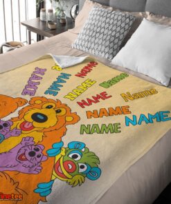 Nice Bear In The Big Blue House Cartoon Blanket Fleece Customized Blanket - Image 4