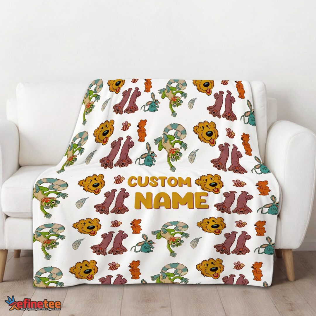 nice-bear-in-the-big-blue-house-cute-character-blanket-fleece-customized-blanket-mk-01 Nice Bear In The Big Blue House Cute Character Blanket Fleece Customized Blanket - Image 3