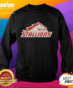 Nice Birmingham Stallions lockup logo sweatshirt featuring vibrant colors and stylish design for fans.