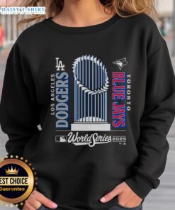 Alt Text: Cozy Nice Blue Jays 2025 World Series Match Up Sweatshirt featuring team logo and vibrant blue design.