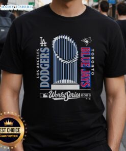 Nice Blue Jays 2025 World Series Match Up T-Shirt featuring vibrant team colors and logo for baseball fans.