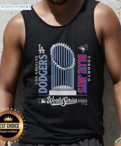 Stylish Nice Blue Jays 2025 World Series match-up tank top featuring vibrant colors and team logo.