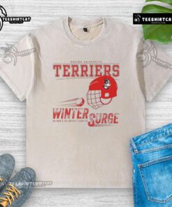 Nice Boston University Terriers winter surge washed t-shirt showcasing bold logo and comfortable fit, perfect for fans.