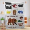 Nice Brown Bear Brown Bear What Do You See Blanket Fleece Customized Blanket