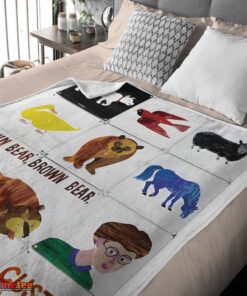 Nice Brown Bear Brown Bear What Do You See Blanket Fleece Customized Blanket - Image 4