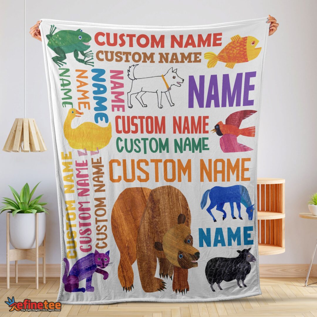 nice-brown-bear-brown-bear-what-do-you-see-gift-blanket-fleece-customized-blanket-mk-01-1 Nice Brown Bear Brown Bear What Do You See Gift Blanket Fleece Customized Blanket