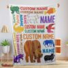 Nice Brown Bear Brown Bear What Do You See Gift Blanket Fleece Customized Blanket