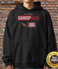 Alt Text: Stylish Arizona Cardinals Team Hoodie featuring Bud Light logo, perfect for fans supporting their favorite NFL team.