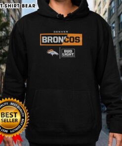 Nice Bud Light Denver Broncos team hoodie featuring vibrant colors and logo, perfect for fans and game day wear.
