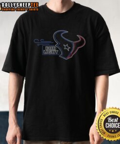 Nice Bud Light Houston Texans T-Shirt featuring team colors and logos, perfect for game day and sports enthusiasts.
