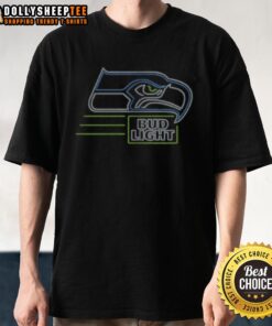 Nice Bud Light Seattle Seahawks T-Shirt featuring vibrant team colors and logo, perfect for game day or casual wear.