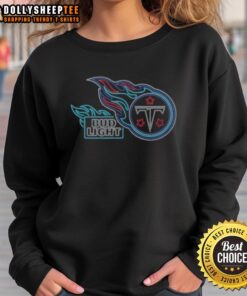 Nice Bud Light Tennessee Titans sweatshirt featuring team colors and logo, perfect for game day attire.