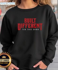 Nice Built Different Ten Toes Down Sweatshirt in stylish design, showcasing vibrant colors and comfortable fit.
