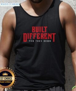 Alt Text: Stylish Nice Built Different Ten Toes Down Tank Top showcasing a trendy design perfect for casual summer wear.