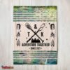 Nice Camping Couple Adventure Together Since Blanket Fleece Customized Blanket