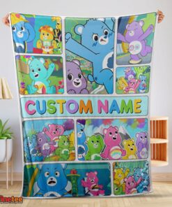 Nice Care Bears Friends Blanket Fleece Customized Blanket