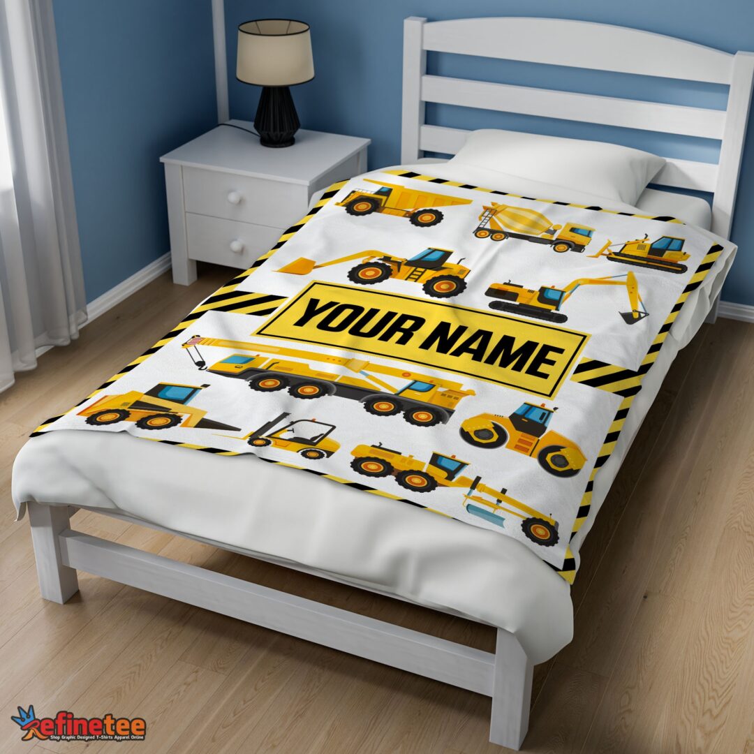 nice-cartoon-construction-trucks-with-friends-blanket-fleece-customized-blanket-mk-02 Nice Cartoon Construction Trucks With Friends Blanket Fleece Customized Blanket - Image 3