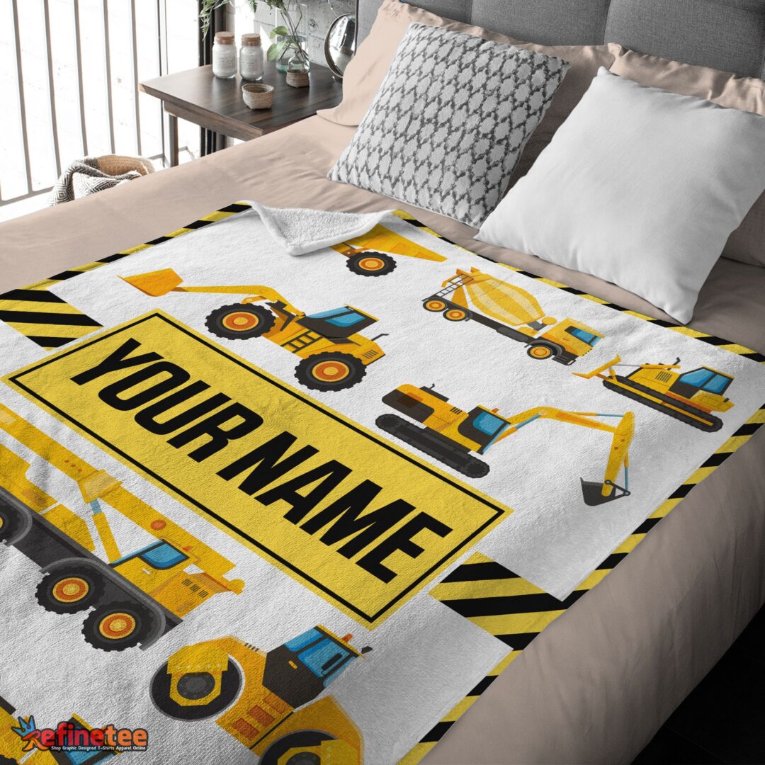 nice-cartoon-construction-trucks-with-friends-blanket-fleece-customized-blanket-mk-03 Nice Cartoon Construction Trucks With Friends Blanket Fleece Customized Blanket - Image 4