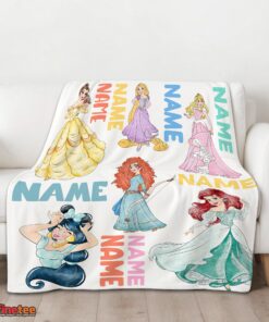 Nice Cartoon Disney Princess Blanket Fleece Customized Blanket