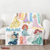 Nice Cartoon Disney Princess Blanket Fleece Customized Blanket