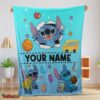 Nice Cartoon Disney Stitch Super Cozy Blankets Customize Blanket