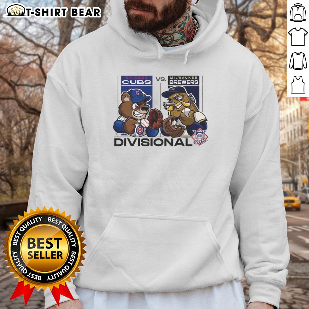Nice Chicago Cubs Vs Milwaukee Brewers National League Divisional Series 2025 Mascot Hoodie Alt Text: Chicago Cubs vs Milwaukee Brewers 2025 National League Divisional Series mascot hoodie design featuring vibrant team logos.