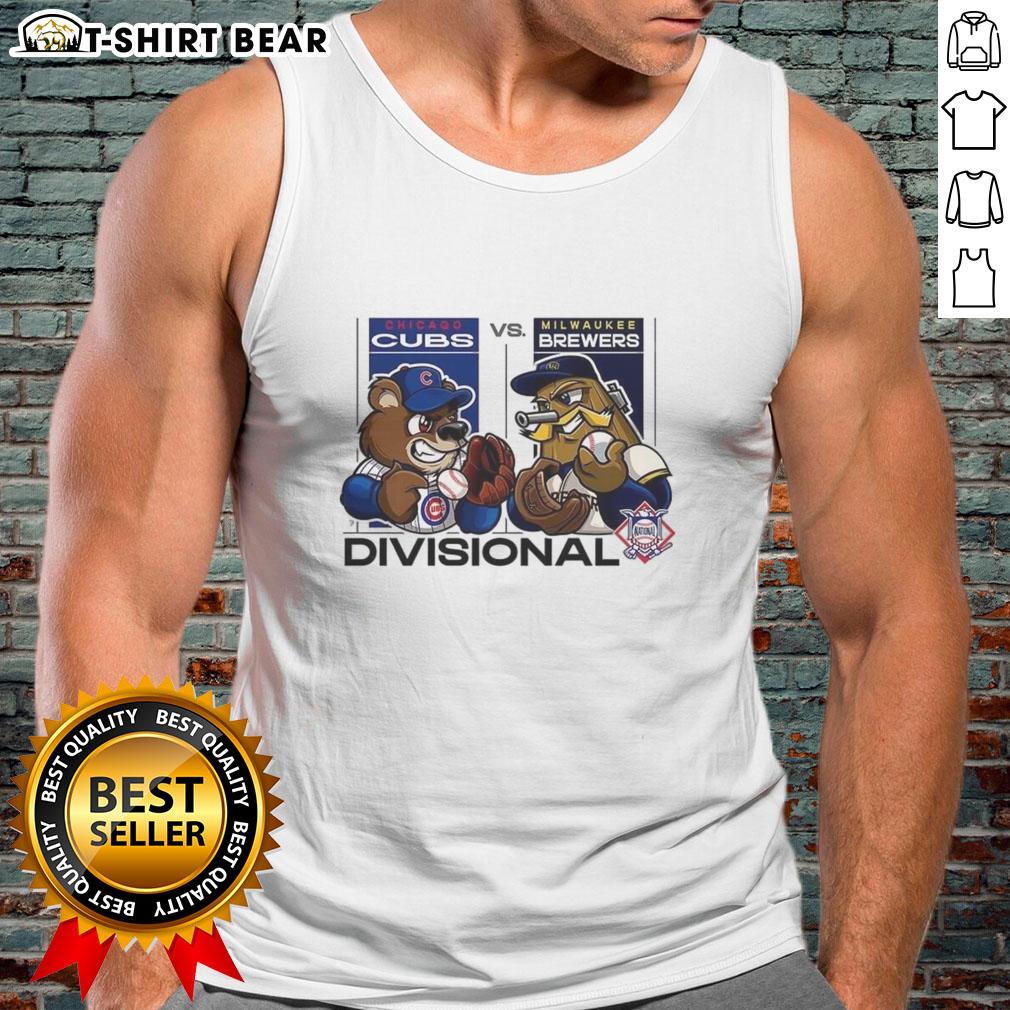 Nice Chicago Cubs Vs Milwaukee Brewers National League Divisional Series 2025 Mascot Tank Top Chicago Cubs vs Milwaukee Brewers 2025 NLDS mascot tank top featuring vibrant team graphics and playful design.