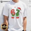 Nice Christmas 67 Six Seven Santa Claus Hands T-Shirt featuring a playful Santa design for festive holiday cheer.