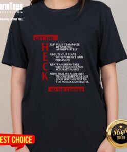 Nice Clippers Get The Heck To The Corner Ladies Tee featuring a bold graphic design, perfect for casual outfits.